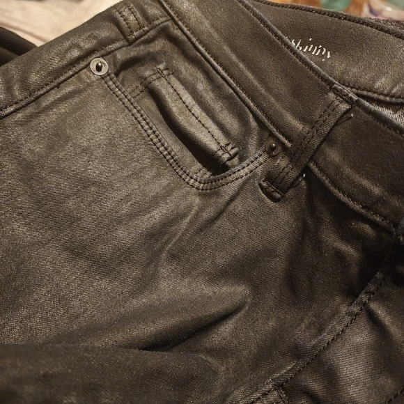 Loft Modern Skinny Jeans Waxy Black Women's Size 2 Waist 26 Classic Everyday EUC - Picture 7 of 13